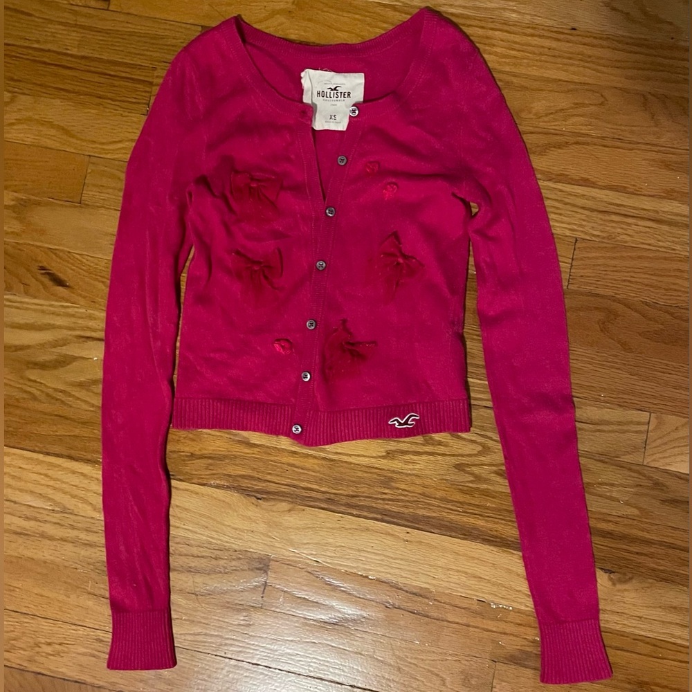 Hollister Fuchsia Cardigan
